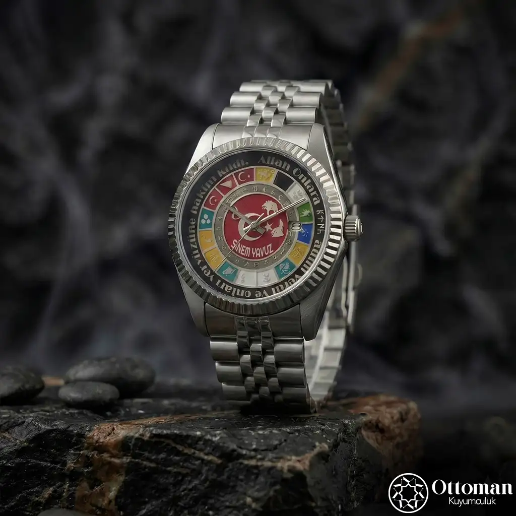 16 Turkish State Silver Dial Women's Wristwatch
