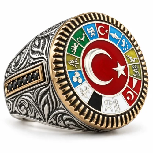 Türk Devletleri Gümüş Yüzük