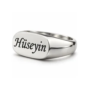 Kişiye Özel İsimli Gümüş Yüzük