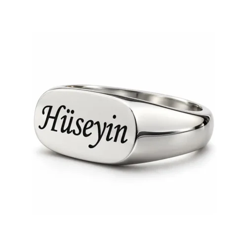 Kişiye Özel İsimli Gümüş Yüzük