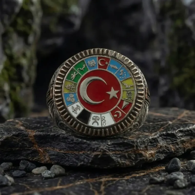 Türk Devletleri Gümüş Yüzük