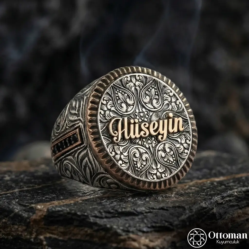 Adınıza Special Silver Men's Ring