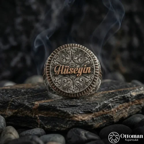 Adınıza Özel Gümüş Erkek Yüzük