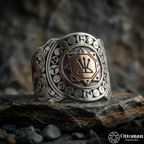 Oğuz Kağan Mührü Gümüş Yüzük