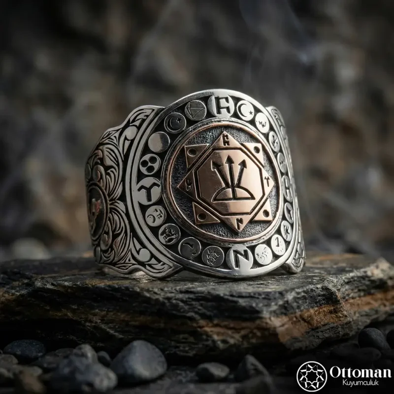 Oğuz Kağan Mührü Gümüş Yüzük