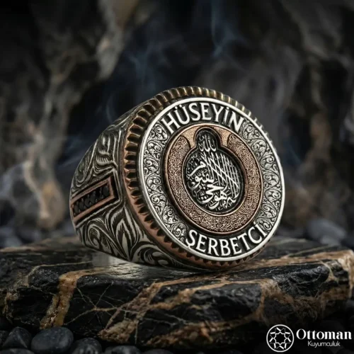 Koruma Dualı İsimli Gümüş Erkek Yüzük