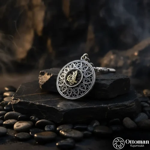 Tuğra Telkari Gümüş Anahtarlık