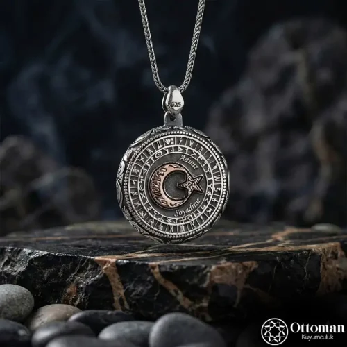 Bozkurt Gümüş Erkek Madalyon Kolye