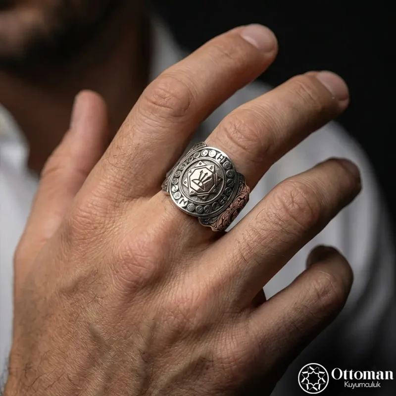 Oğuz Kağan Mührü Gümüş Yüzük