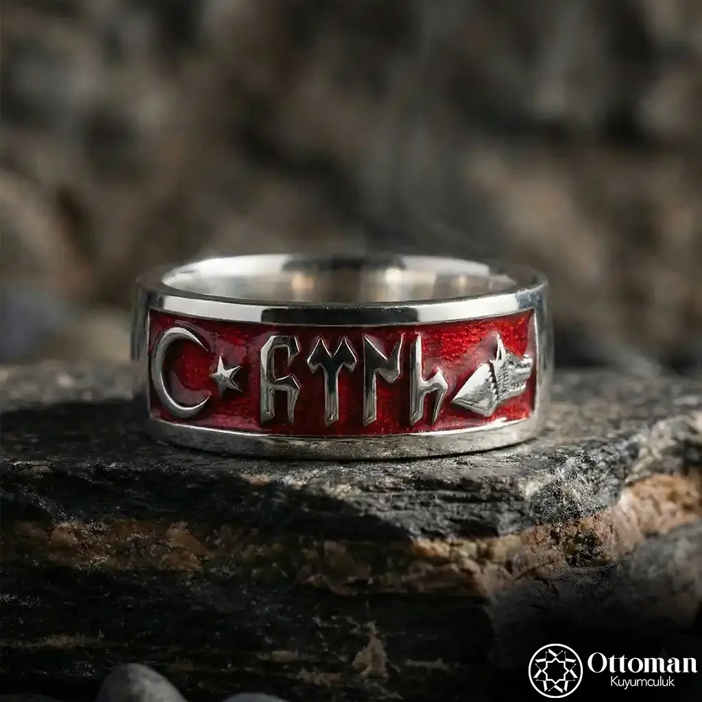 Turkish Engraved Silver Ring