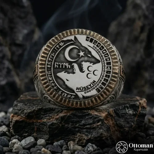 Bozkurt Gümüş Erkek Yüzük