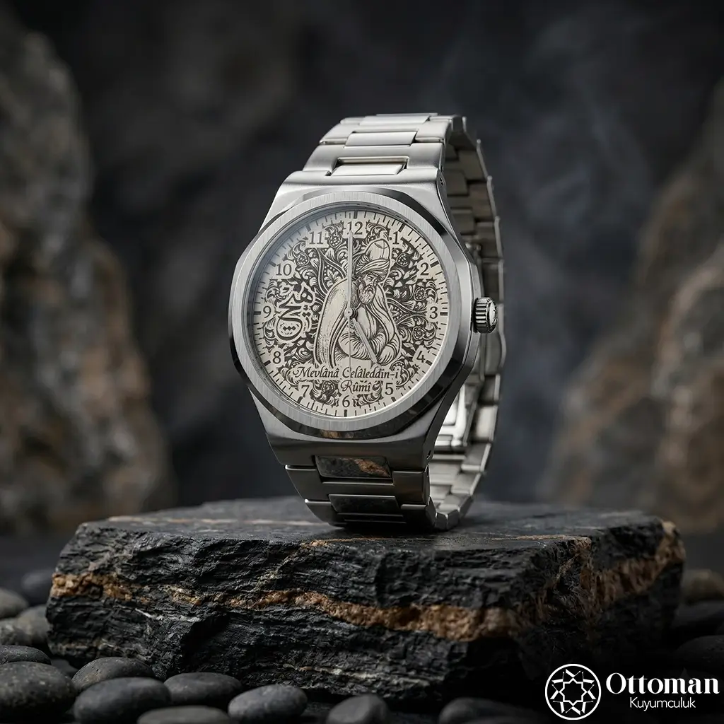 Mevlana Silver Dial Wristwatch