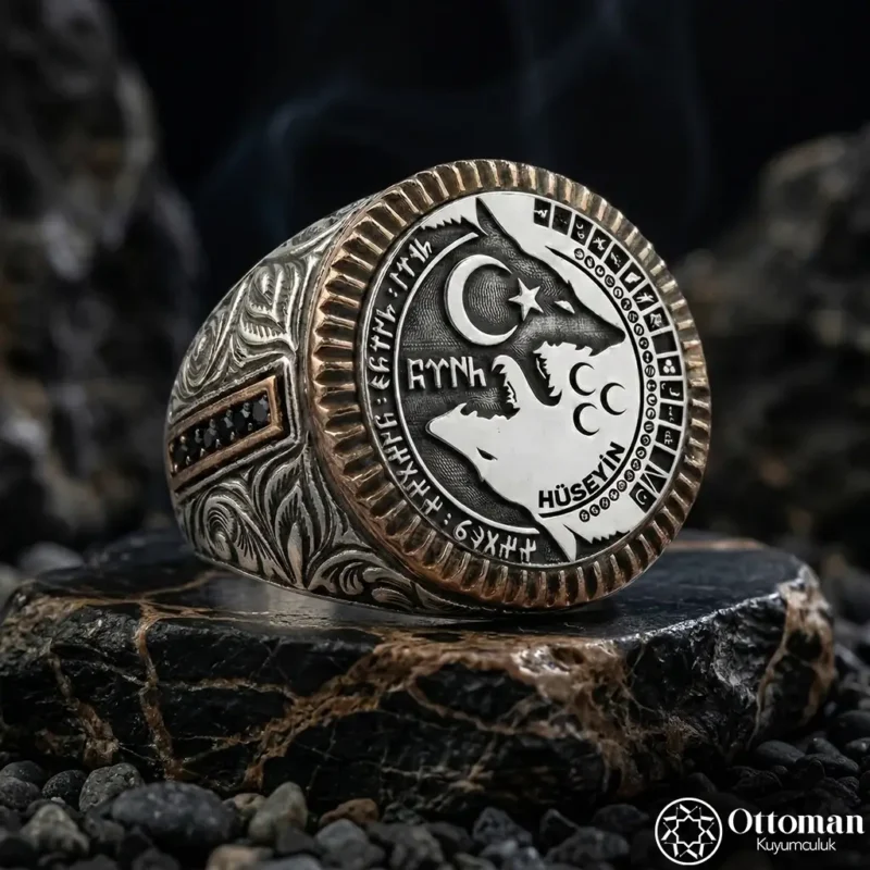 Bozkurt Gümüş Erkek Yüzük