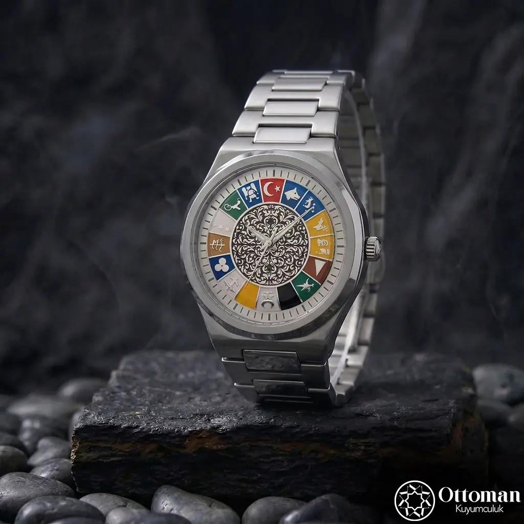 Turkish States Silver Dial Wristwatch