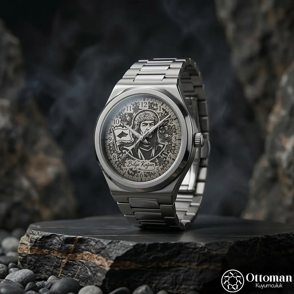 Bilge Kağan Silver Dial Wristwatch