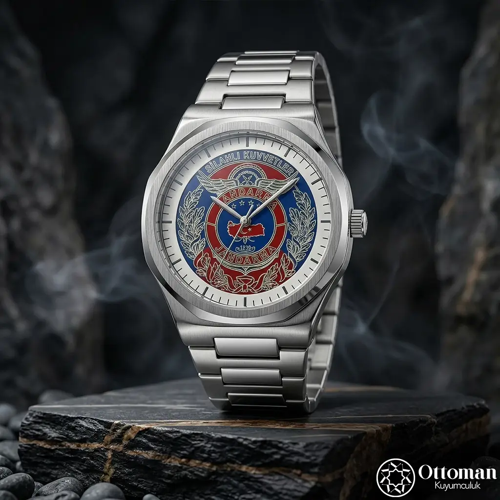 TSK Silver Dial Wristwatch