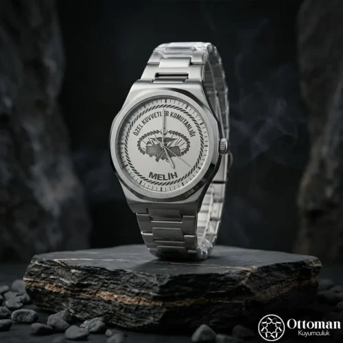 Özel Kuvvetler Gümüş Kadranlı Kol Saati
