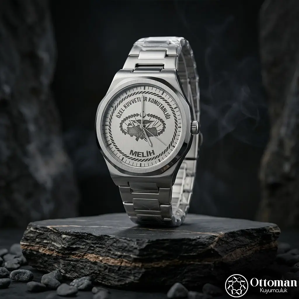 Special Kuvvetler Silver Dial Wristwatch