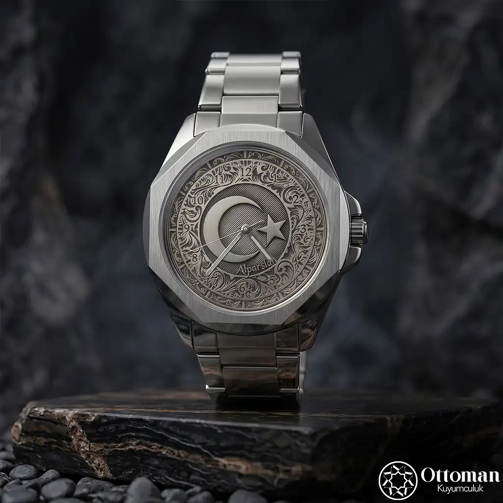 Savaş Turkish Düğünüdür Silver Dial Wristwatch