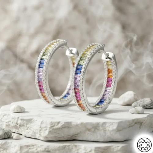 Gemini_Generated_Image_4xc0c54xc0c54xc0 Mix Taşlı Kadın Gümüş Halka Küpe