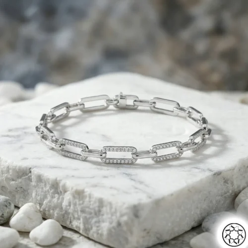 Gemini_Generated_Image_5kiq7i5kiq7i5kiq Zirkon Taşlı Kadın Zincir Gümüş Bileklik