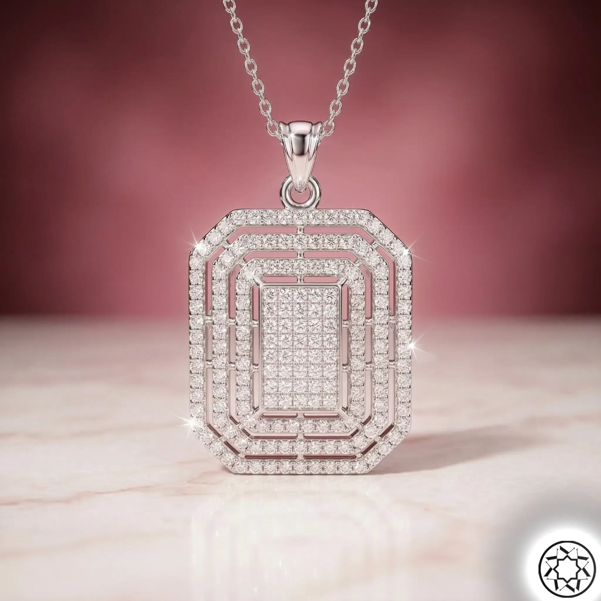 Large Women's Silver Necklace