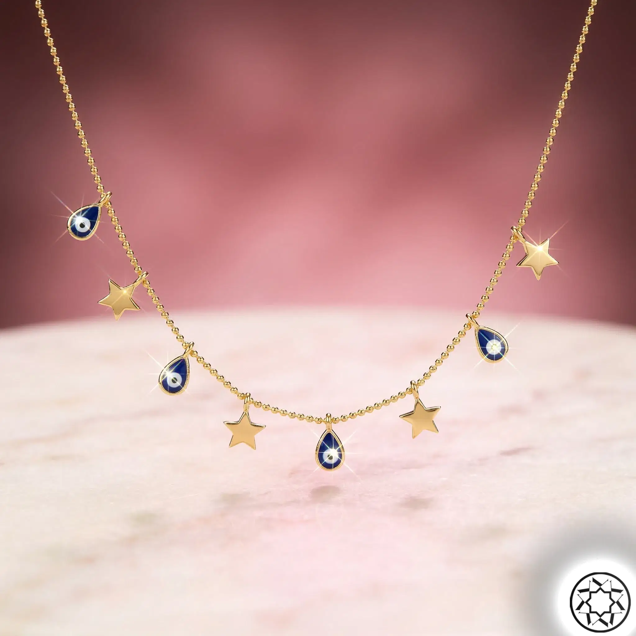Gold Luck Women's Silver Necklace