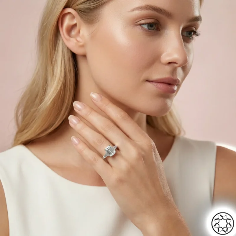 Baget Modeli Kadın Gümüş Yüzük