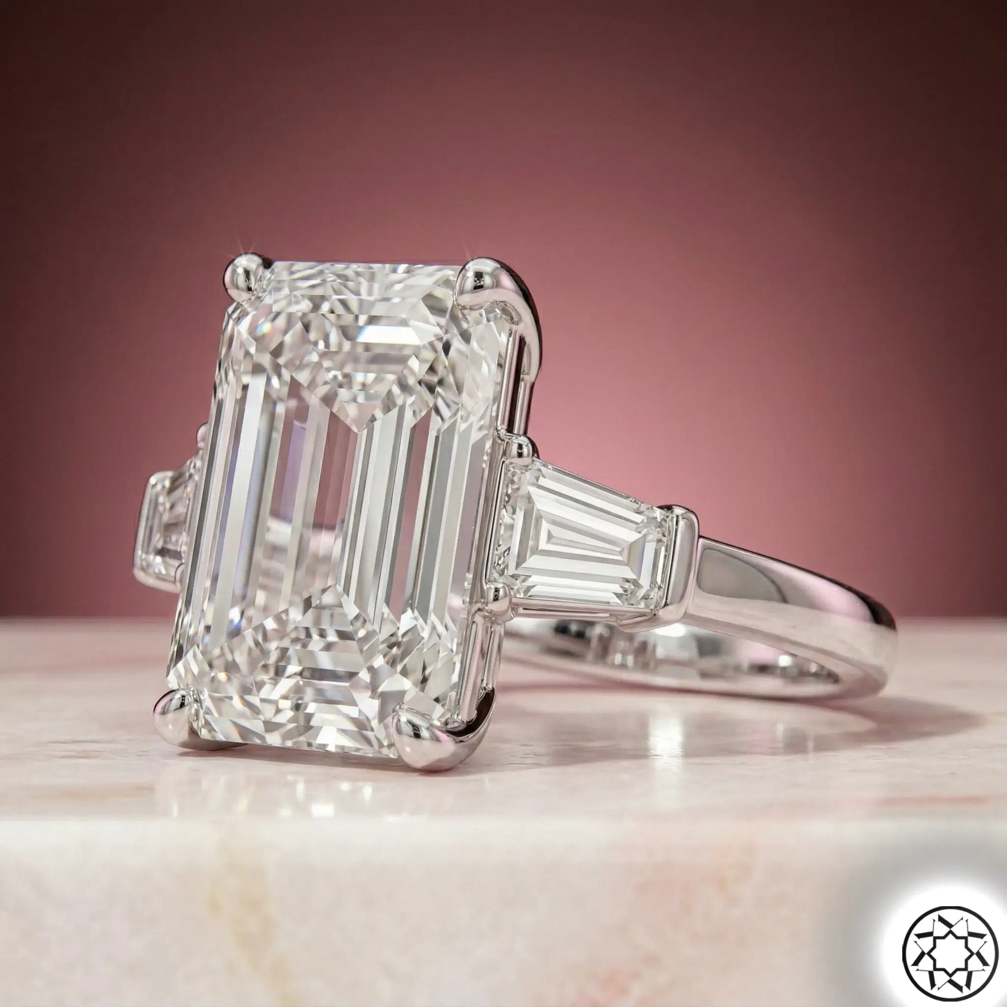 Baguette Women's Silver Ring