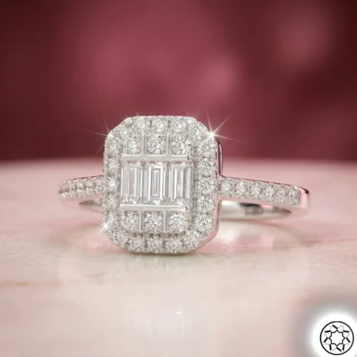 Baget Modeli Kadın Gümüş Yüzük