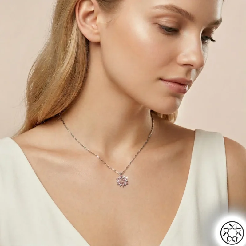 Gemini_Generated_Image_9wcgcp9wcgcp9wcg Pembe Çiçek Kadın Gümüş Kolye