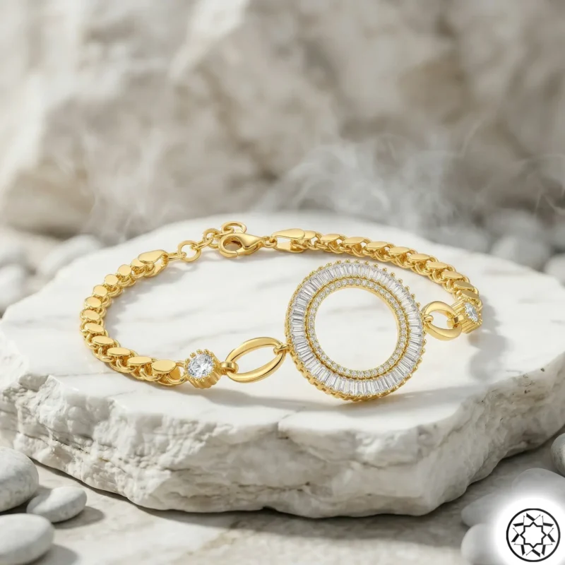 Gemini_Generated_Image_bvbp1kbvbp1kbvbp Altın Yaldızlı Çeyrek Altın İçin Kadın Gümüş Bileklik