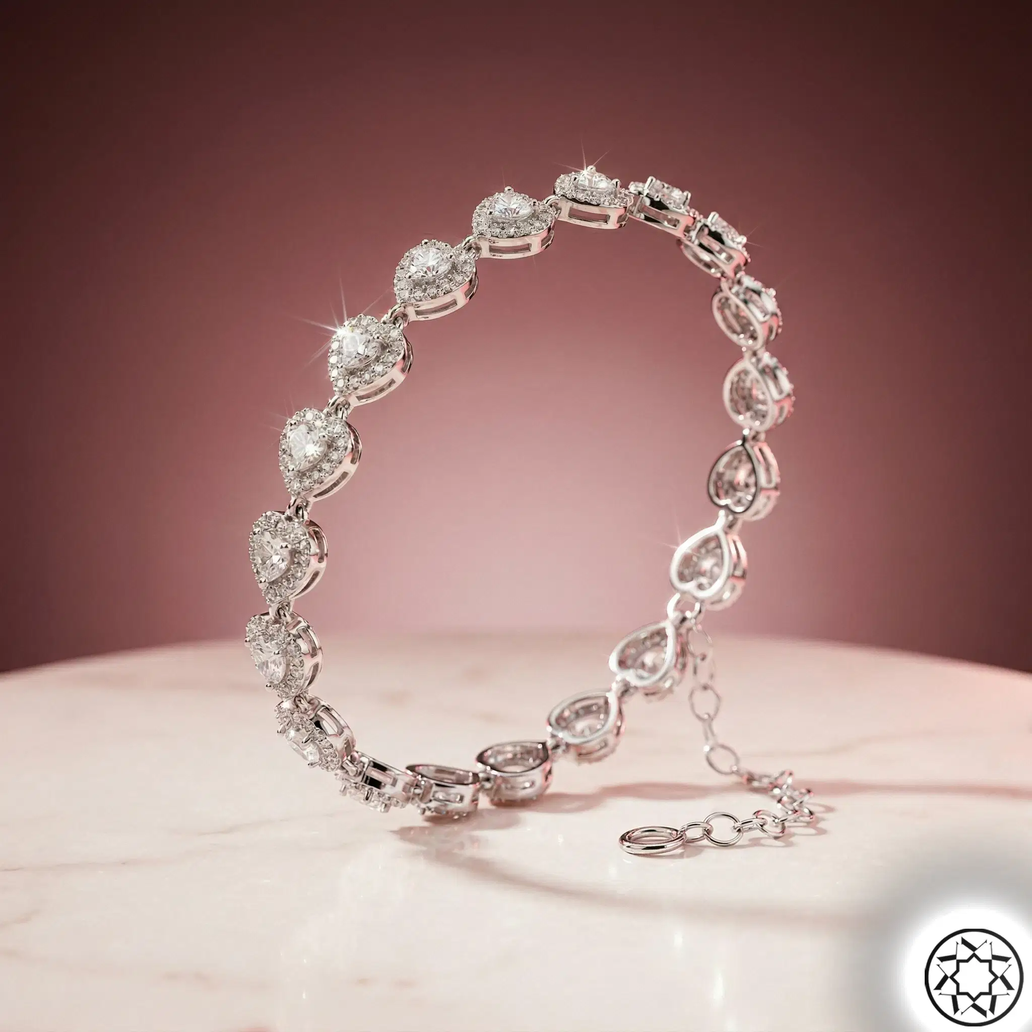 Tamtur Heart Women's Silver Bracelet