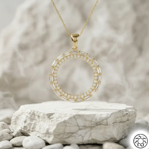 Gemini_Generated_Image_g8rfusg8rfusg8rf Çeyrek Altın Çerçeveli Kadın Gümüş Kolye