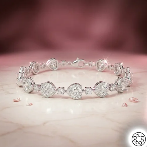 Tamtur Kalp Kadın Gümüş Bileklik