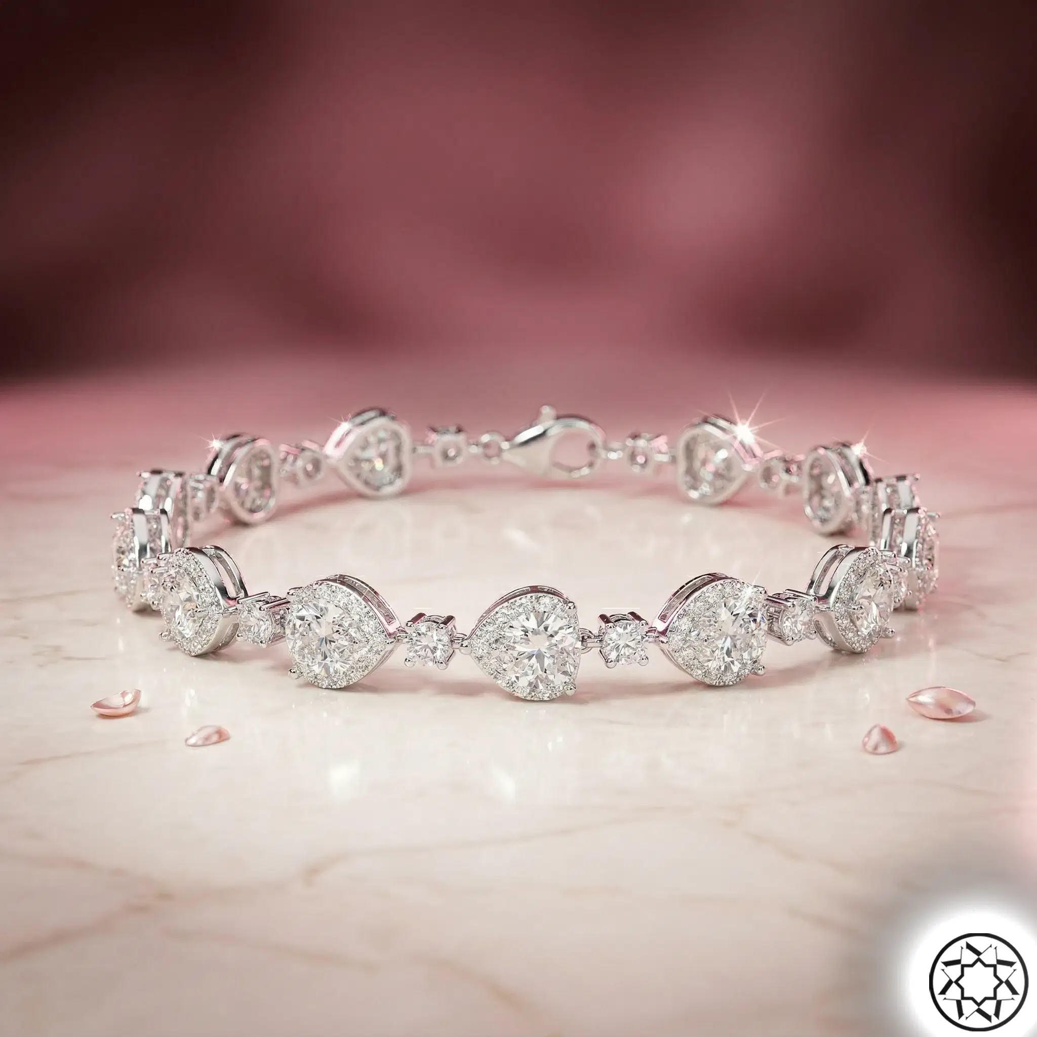 Tamtur Heart Women's Silver Bracelet