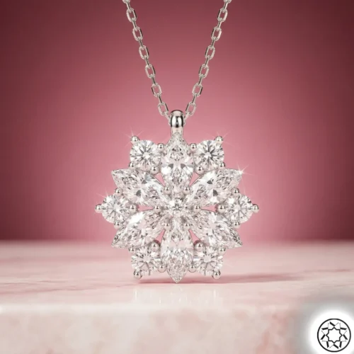 Gemini_Generated_Image_n1i9dnn1i9dnn1i9 Çiçek Kadın Gümüş Kolye