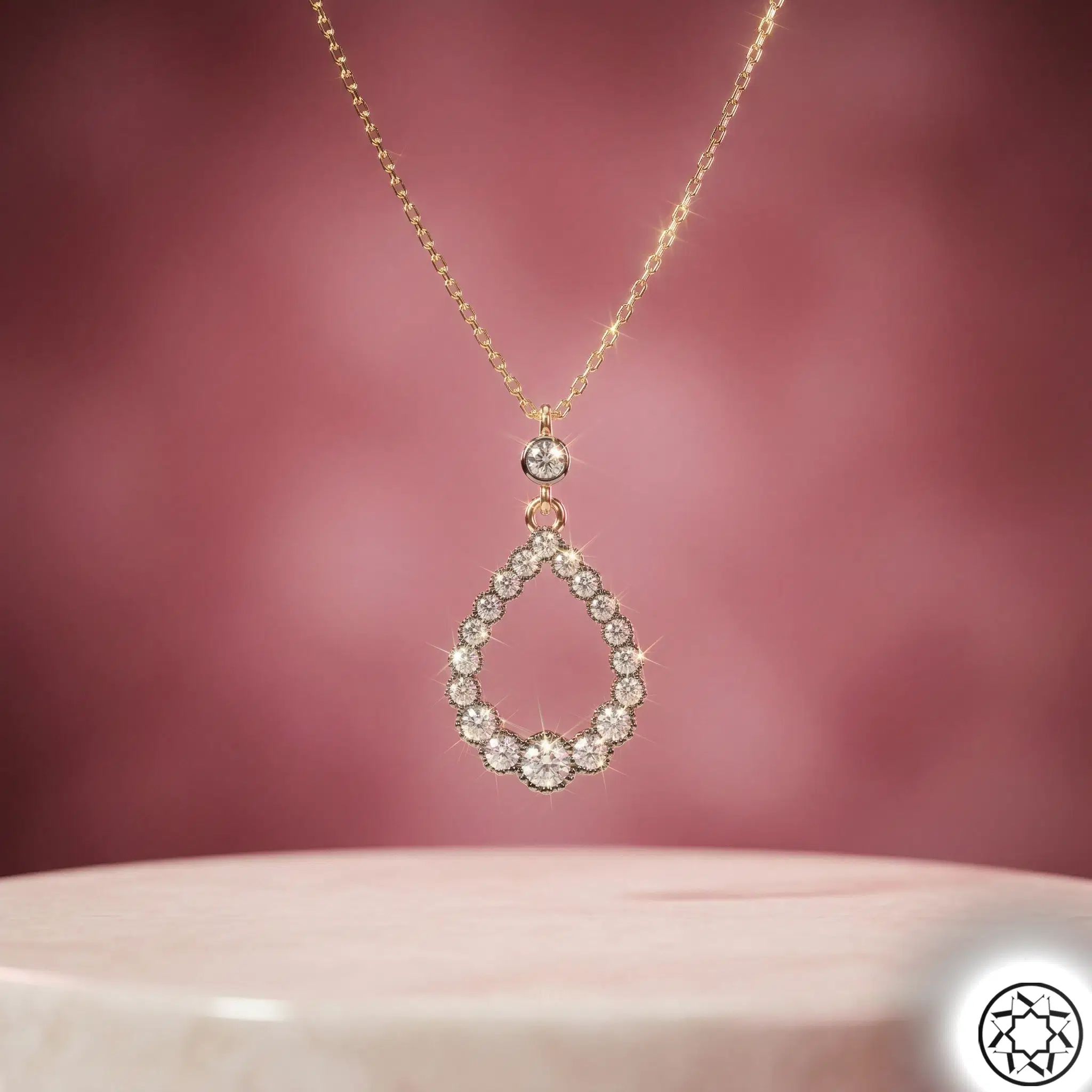 Rose Women's Silver Necklace