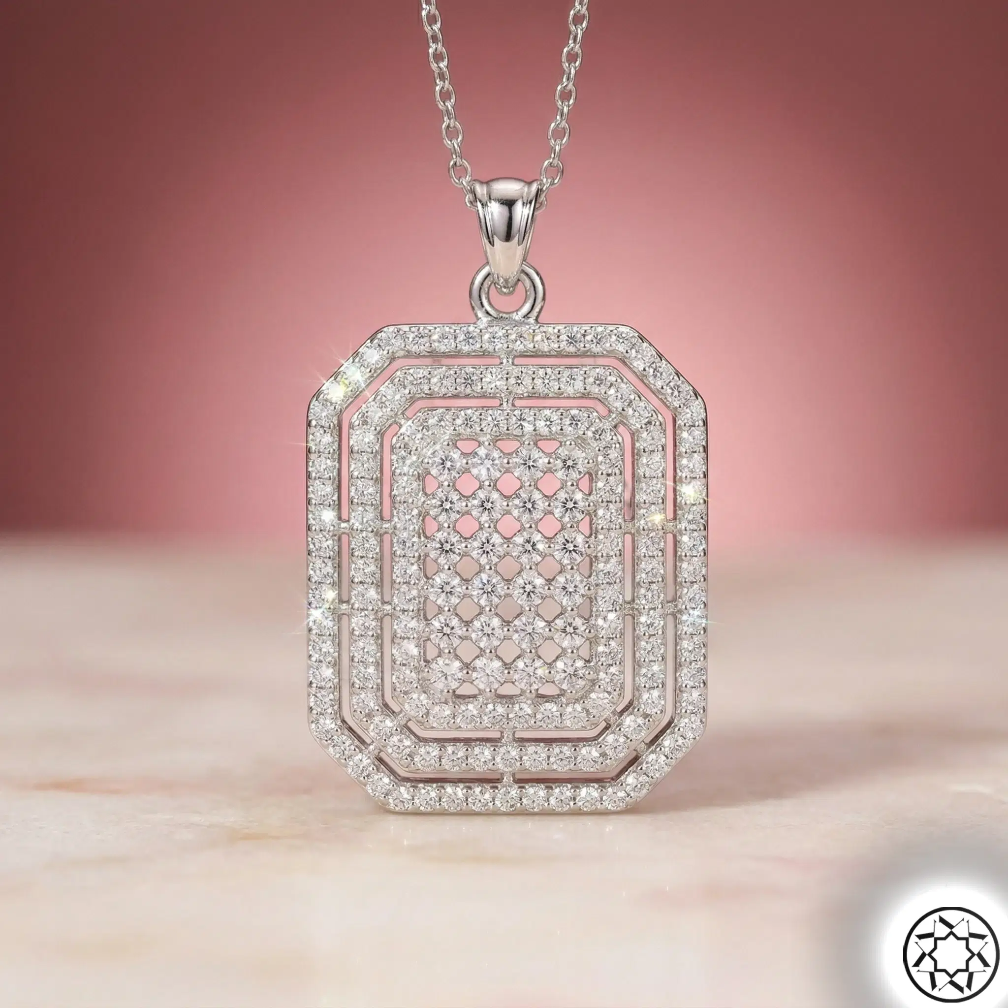 Large Women's Silver Necklace