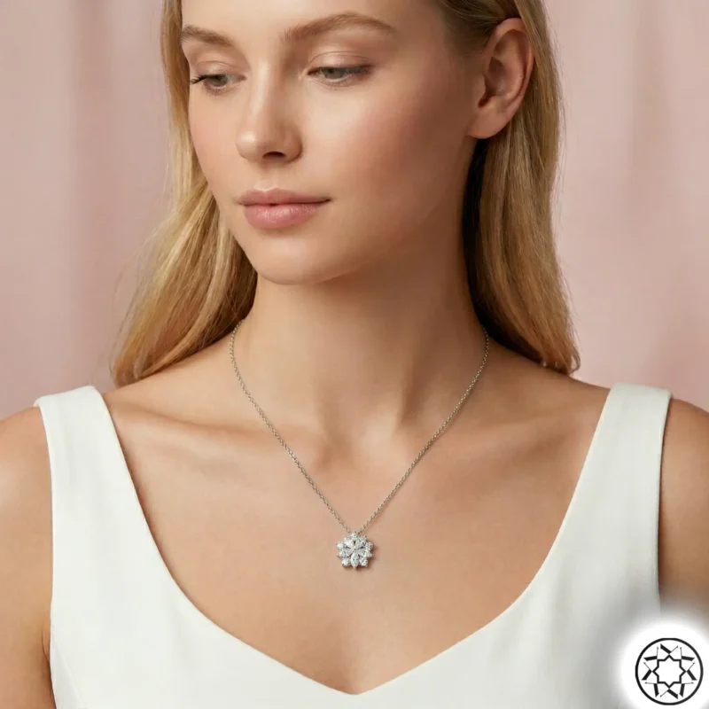 Gemini_Generated_Image_nc6lufnc6lufnc6l Çiçek Kadın Gümüş Kolye
