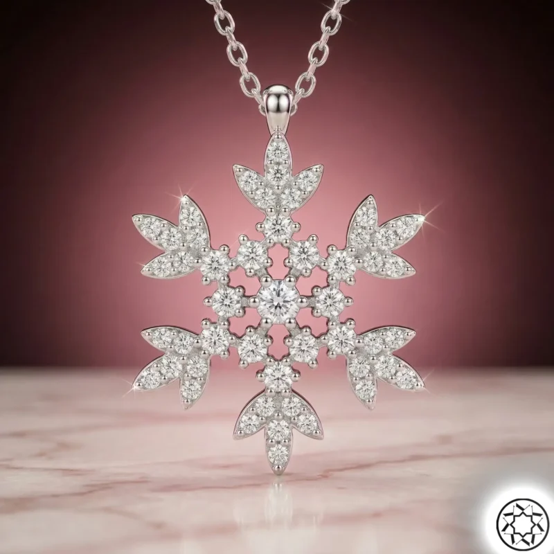 Gemini_Generated_Image_p7zdk3p7zdk3p7zd Kar Tanesi Kadın Gümüş Kolye