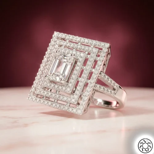 Baget Taşlı Kadın Gümüş Yüzük