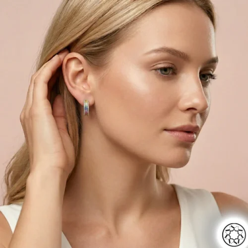 Gemini_Generated_Image_qz8fykqz8fykqz8f Mix Taşlı Kadın Gümüş Halka Küpe