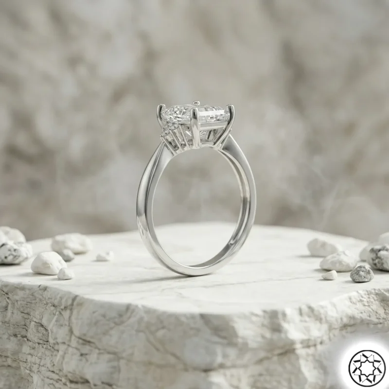 Baget Modeli Kadın Gümüş Yüzük