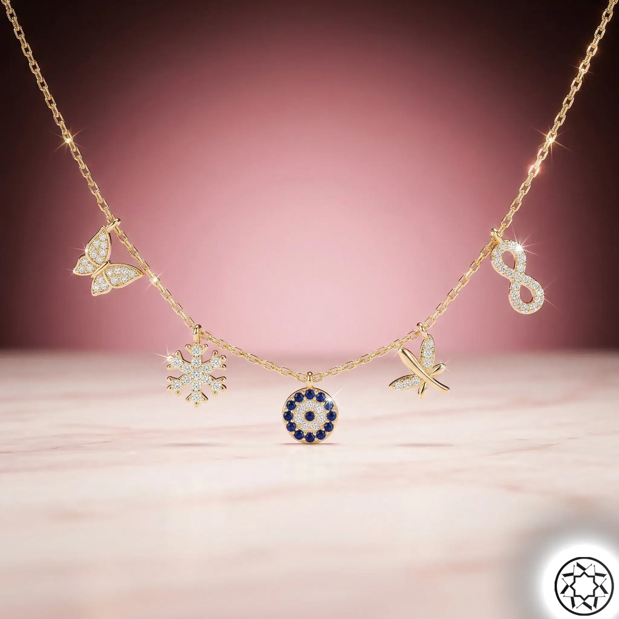 Gold Gilded Luck Women's Silver Necklace