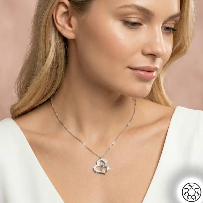 Gemini_Generated_Image_umojmgumojmgumoj Tektaş ve Kalp Modeli Kadın Gümüş Kolye