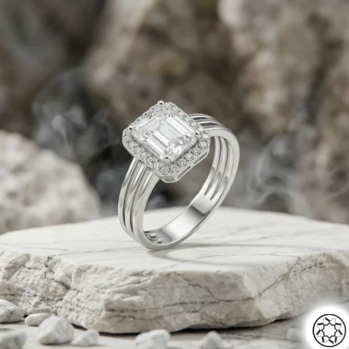 Baget Modeli Kadın Gümüş Yüzük