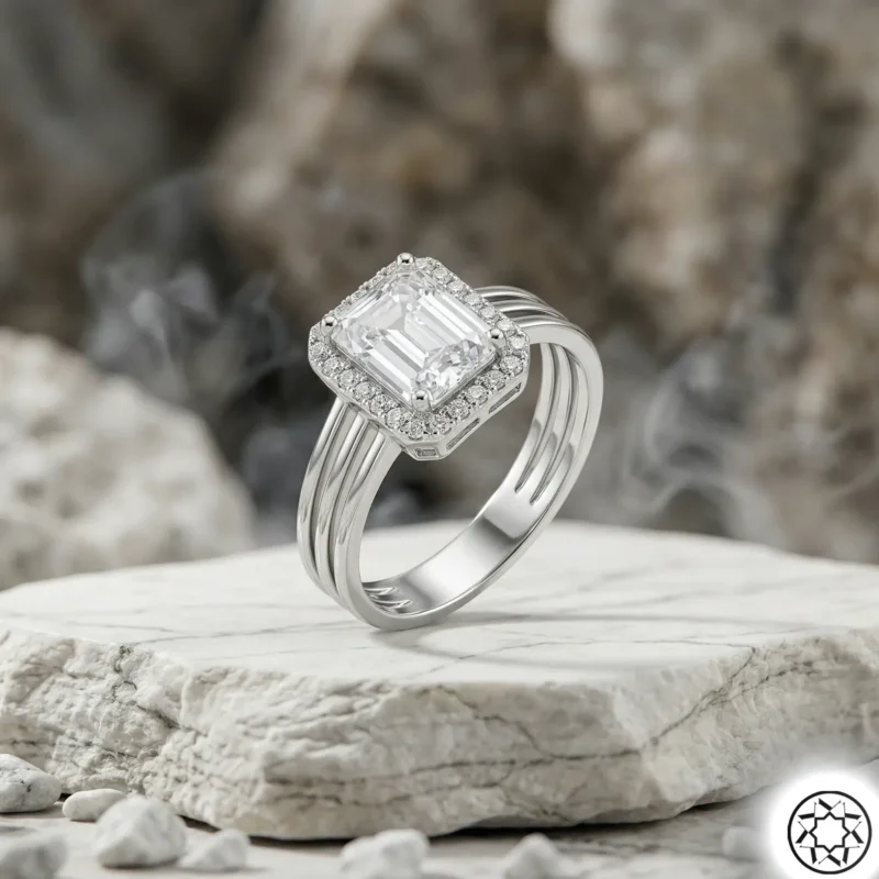 Baget Modeli Kadın Gümüş Yüzük