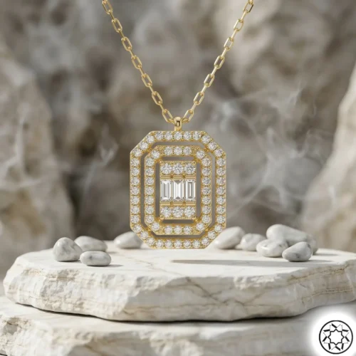 Gold Baget Kadın Gümüş Kolye