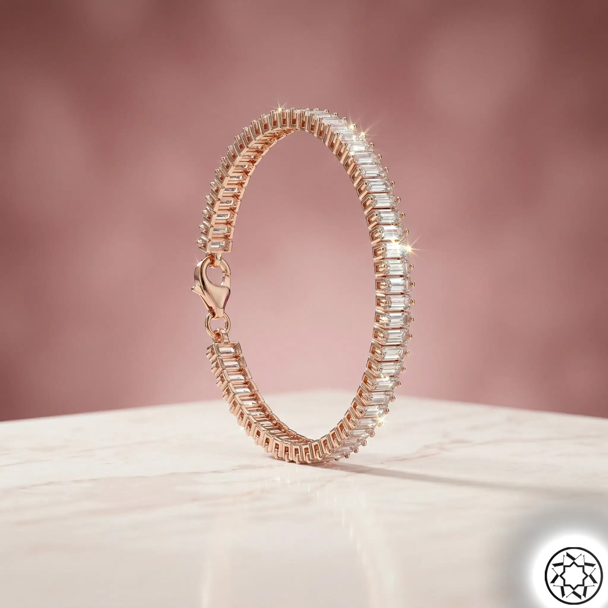 Rose Tamtur Baguette Women's Silver Bracelet
